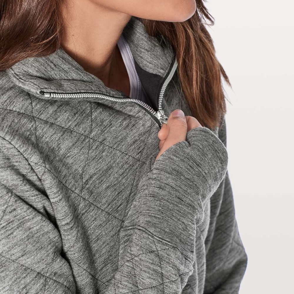 lululemon athletica Gray Quilted Sweatshirt - Picture 2 of 6